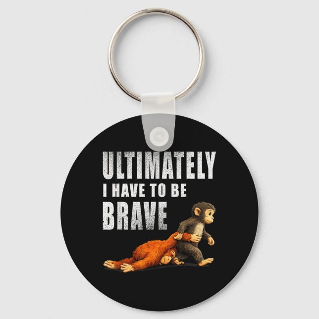 Punch Baby Monkey Lonely Monkey Key Ring (Front)