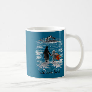 Punch baby monkey meets nihilist penguin e meme coffee mug