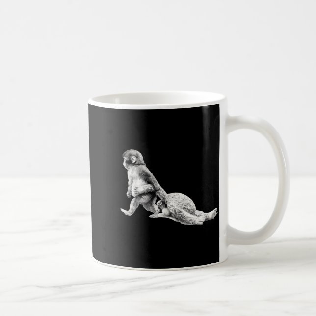Punch baby monkey meme  coffee mug (Right)