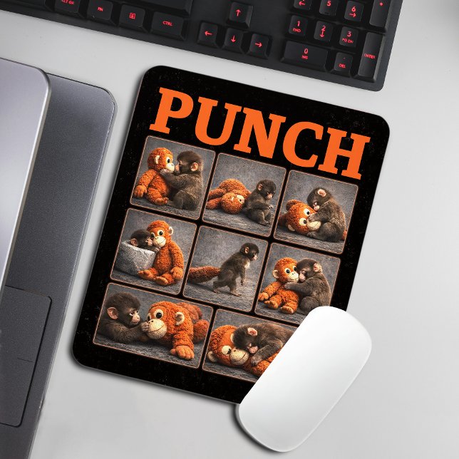 Punch Baby Monkey Mouse Pad (Creator Uploaded)