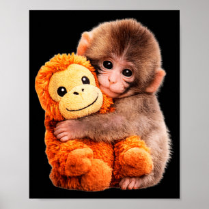 Punch baby monkey  poster