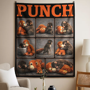 Punch Baby Monkey Tapestry