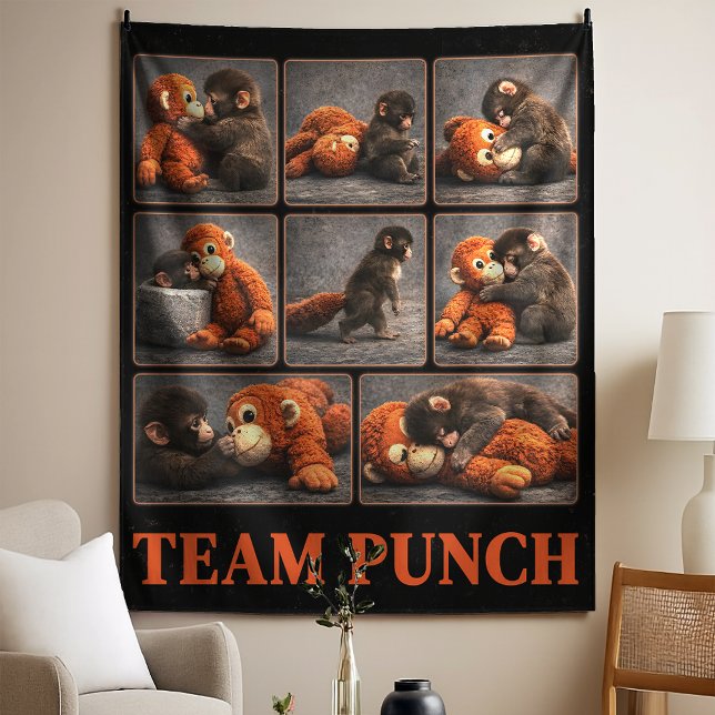 Punch Baby Monkey Tapestry (Creator Uploaded)
