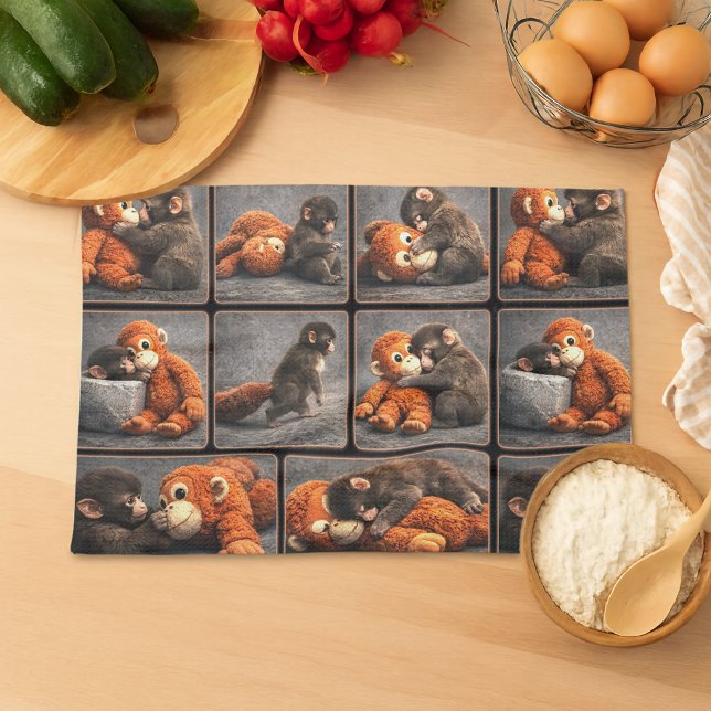 Punch Baby Monkey Tea Towel (Creator Uploaded)