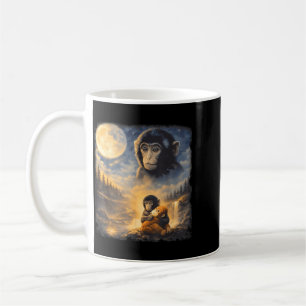Punch Baby Monkey Team Punch Moon 90s Retro Animal Coffee Mug
