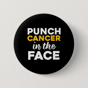 Punch (Childhood) Cancer In The Face Awareness 6 Cm Round Badge