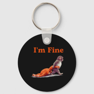 Punch Cute Baby Monkey Named Punch Monkey Fine Men Key Ring