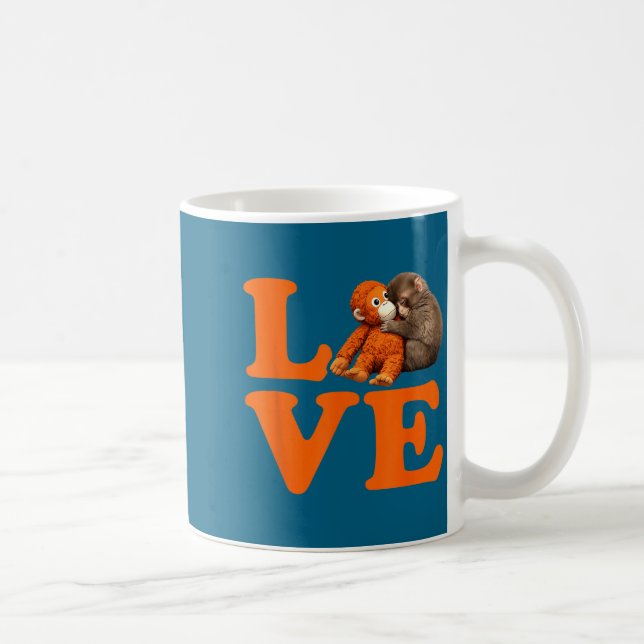 Punch cute monkey  coffee mug (Right)