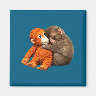 Punch cute monkey magnet