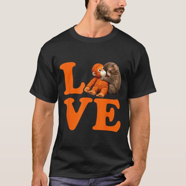 Punch cute monkey  T-Shirt (Front)
