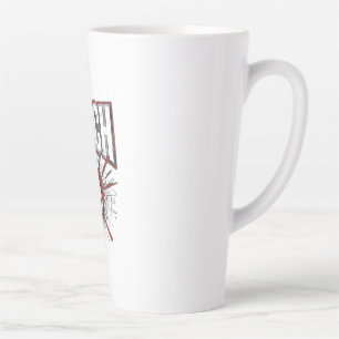 PUNCH Distressed Fist Graphic T-Shirt — Bold Impac Latte Mug
