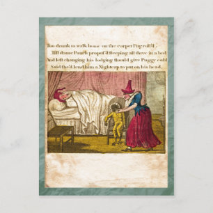 Punch & Judy Story Plate IV Postcard