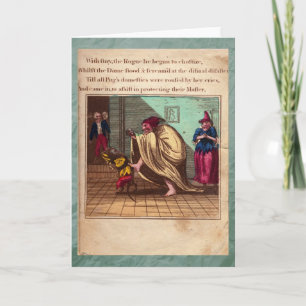 Punch & Judy Story Plate IX Greeting Card