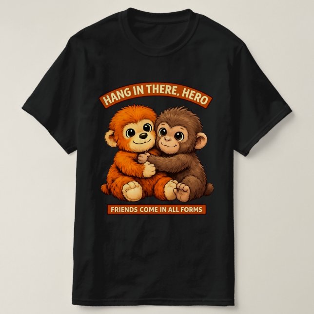 Punch-kun Monkey Design Classic -Friendship  T-Shirt (Design Front)