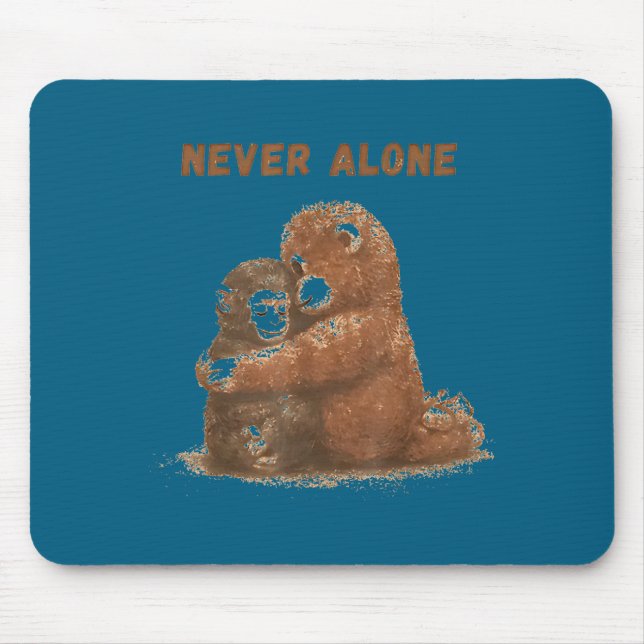 Punch monkey animal meme  mouse pad (Front)