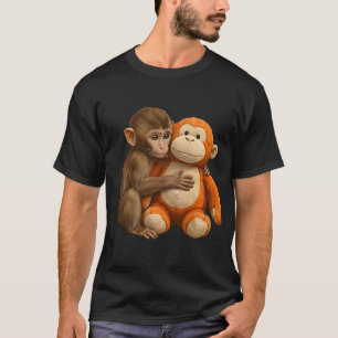 Punch Monkey Howling Moon Night Art T-Shirt