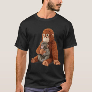 Punch Monkey Kawaii Style Graphic T-Shirt