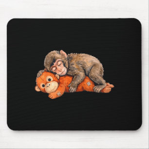 Punch monkey plush cute baby monkey with plushie mouse pad