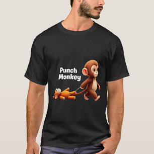 Punch Monkey Viral Cute Graphic T-Shirt