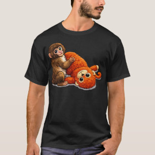 Punch Monkey With Stuffed Buddy T-Shirt