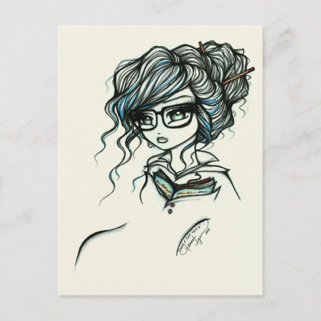 Punch of Colour Girls Book  Fantasy Art Postcard (Front)