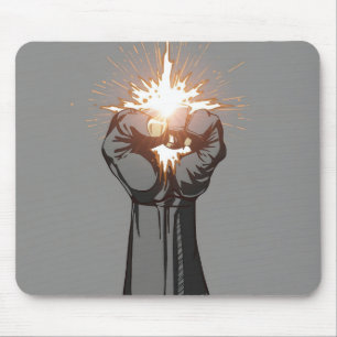 Punch of light mouse pad