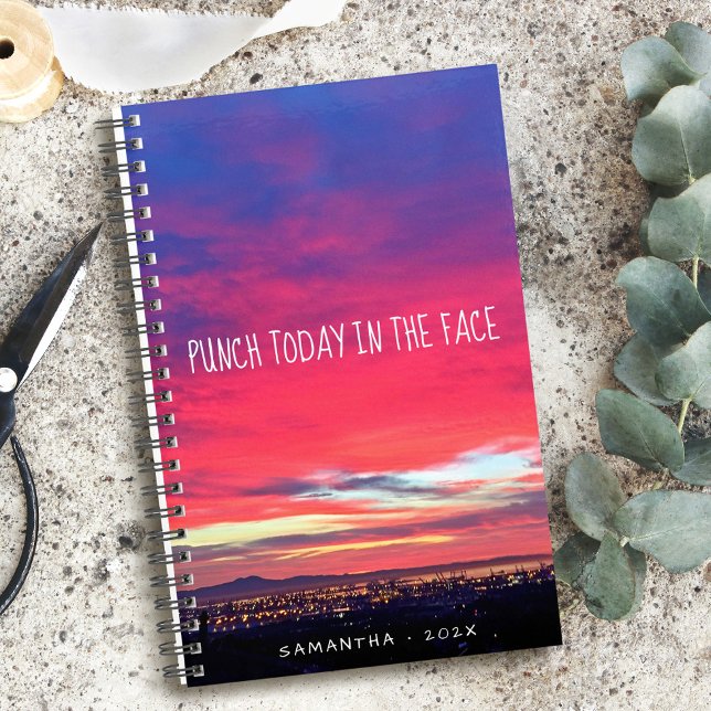 Punch Today in the Face Hot Pink Harbour Sunrise Planner (Creator Uploaded)
