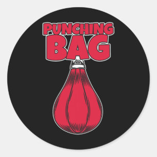 Punching Bag Boxing Punching Bag Classic Round Sticker
