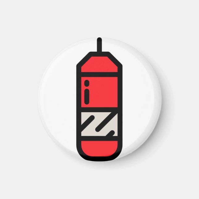 punching-bag magnet (Front)
