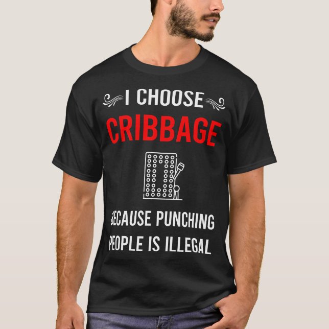 Punching Cribbage Crib T-Shirt (Front)