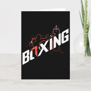 Punching G Boxing Kickboxing Boxing Lover Boxer Card