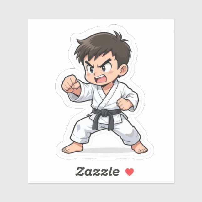 Punching Karate Student (Sheet)