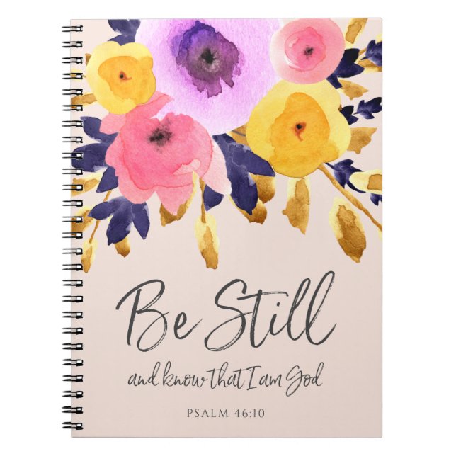 Punchy Petals | Watercolor Floral Journal (Front)