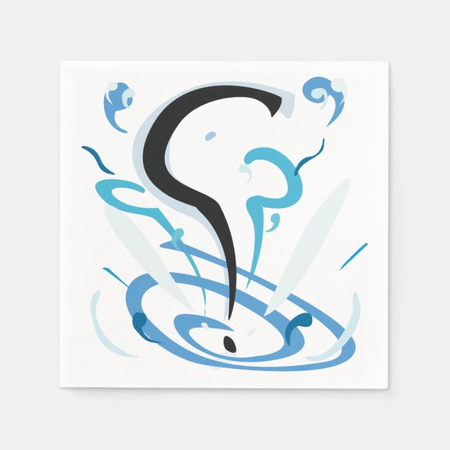 Punctuate the Question Napkin (Front)