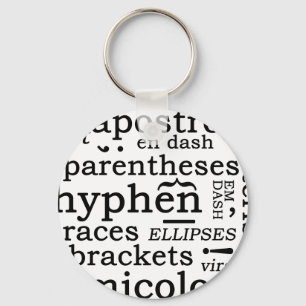 Punctuation Key Ring