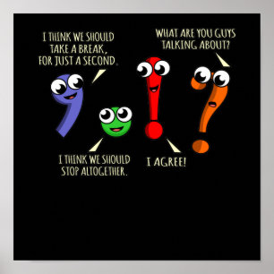 Punctuation Marks English Language Teacher Student Poster