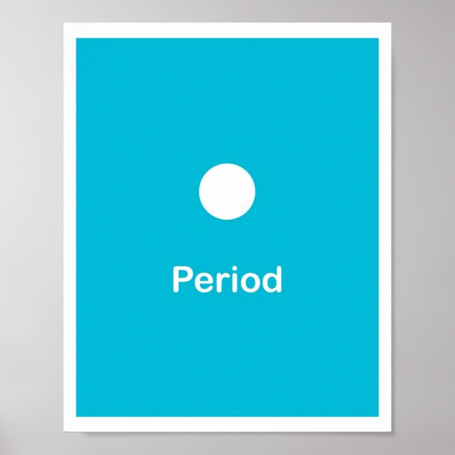 Punctuation Marks- Period Poster (Front)