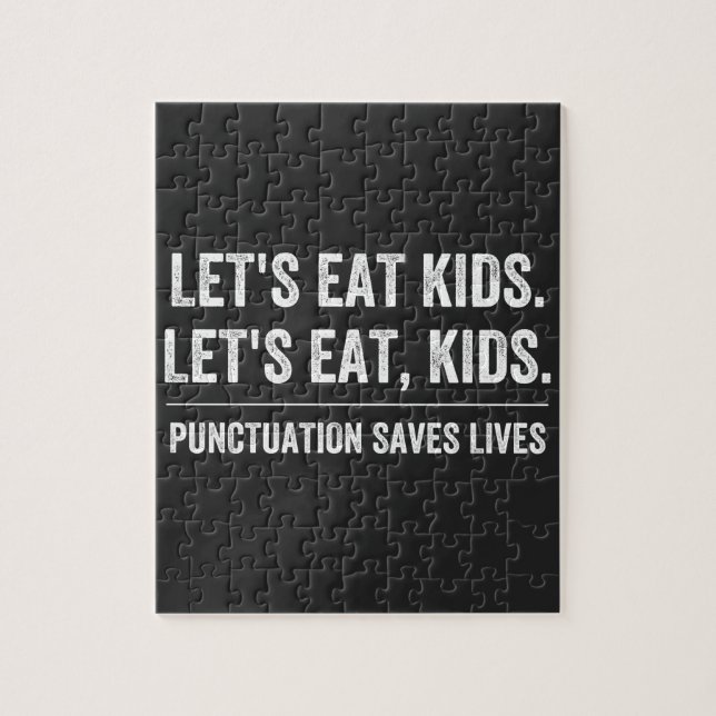 Punctuation Saves Lives Jigsaw Puzzle (Vertical)
