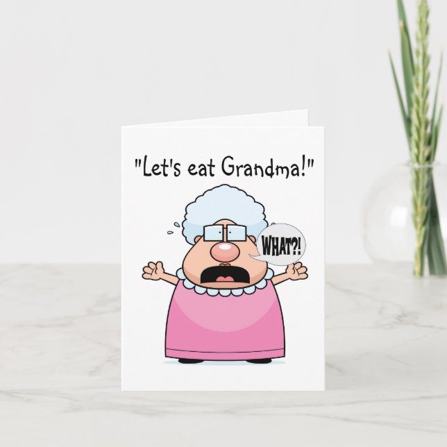 Punctuation Saves Lives Note Card (Front)