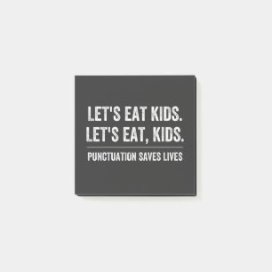 Punctuation Saves Lives Post-it Notes