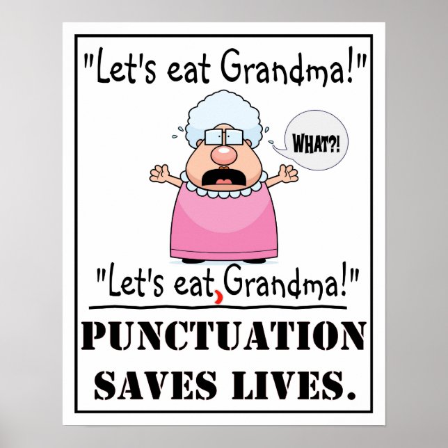Punctuation Saves Lives - Poster (Front)