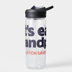 Punctuation saves lives water bottle