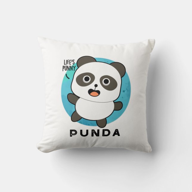 Punda Funny Animal Panda Pun  Cushion (Front)