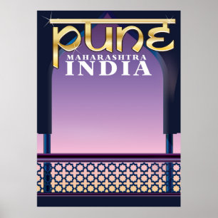 Pune, Maharashtra India vacation poster