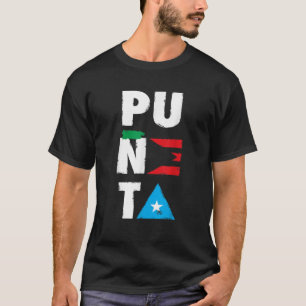 Puneta Bandera Puerto Rico Flag Distressed T-Shirt
