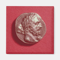 Punic coin bearing the head of Hamilcar Barca
