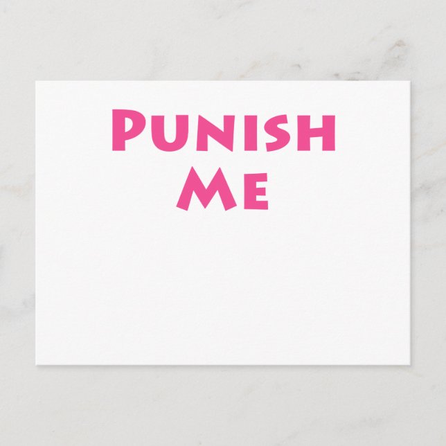 Punish Me Postcard (Front)