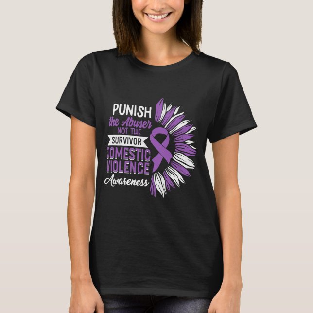 Punish The Abuser Not Survivor T-Shirt (Front)