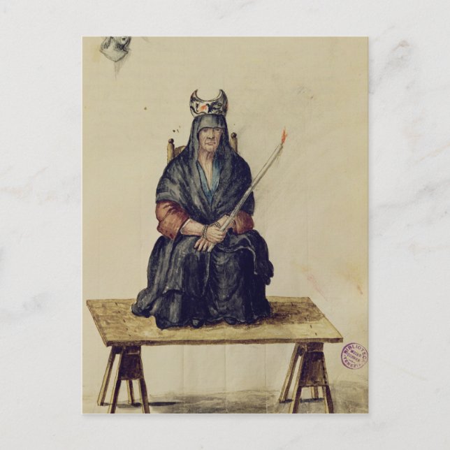 Punishment of a sorceress postcard (Front)