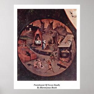 Punishment Of Seven Deadly By Hieronymus Bosch Poster